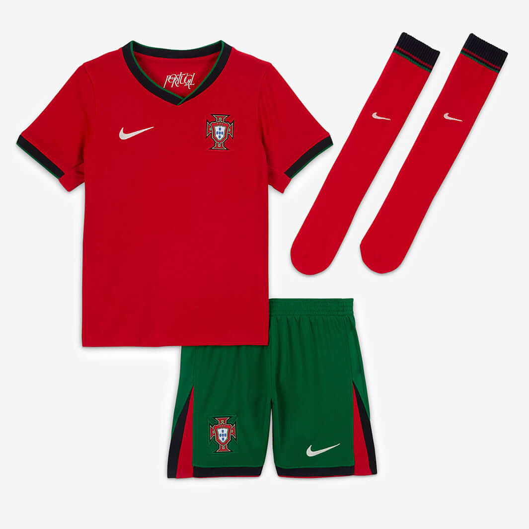 Nike Portugal 2024 Little Kids Dri-FIT Stadium Home Kit