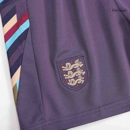 Kids England Away Soccer Kit 2024 Euro Cup Jersey