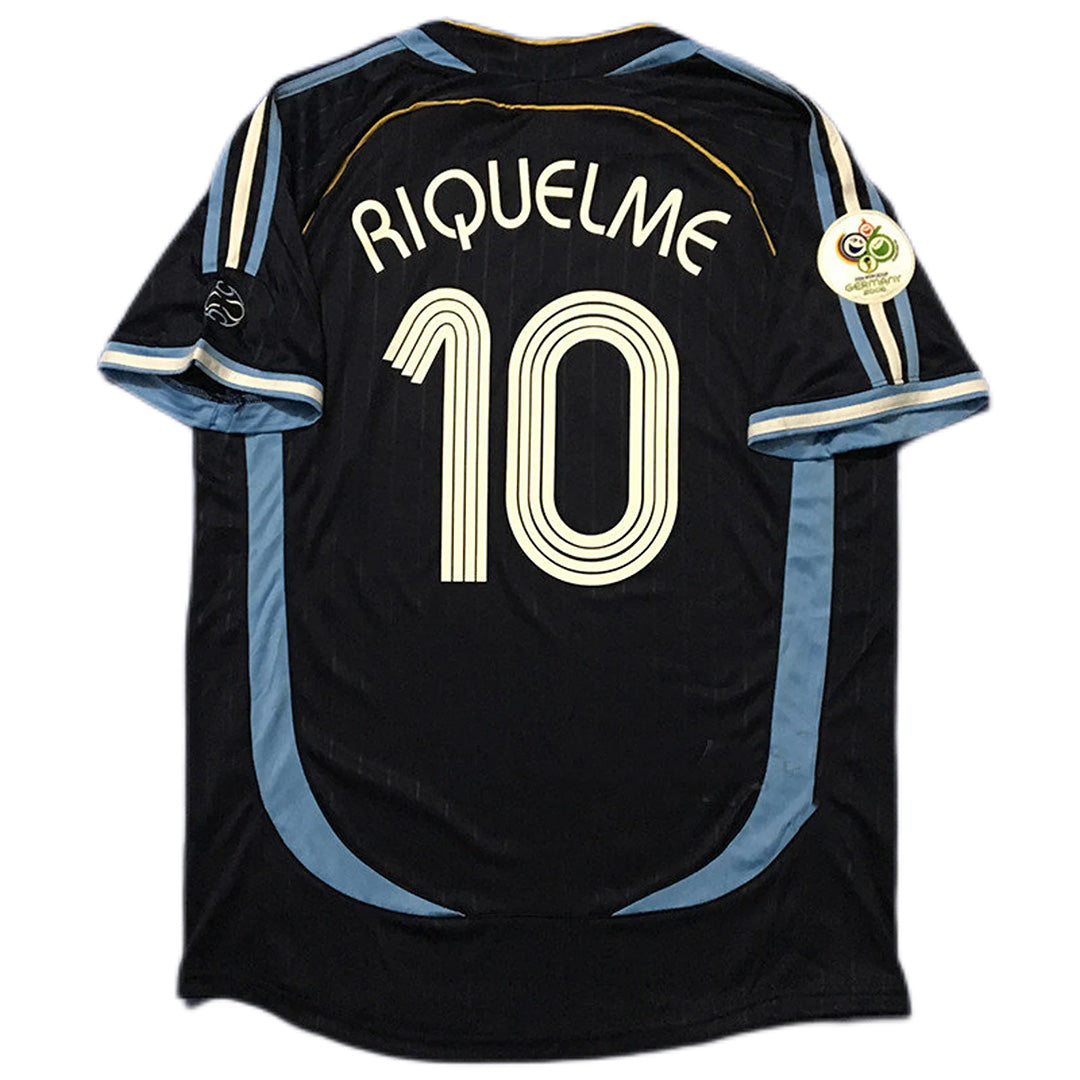 RIQUELME #10 Retro Argentina Away Jersey World Cup 2006