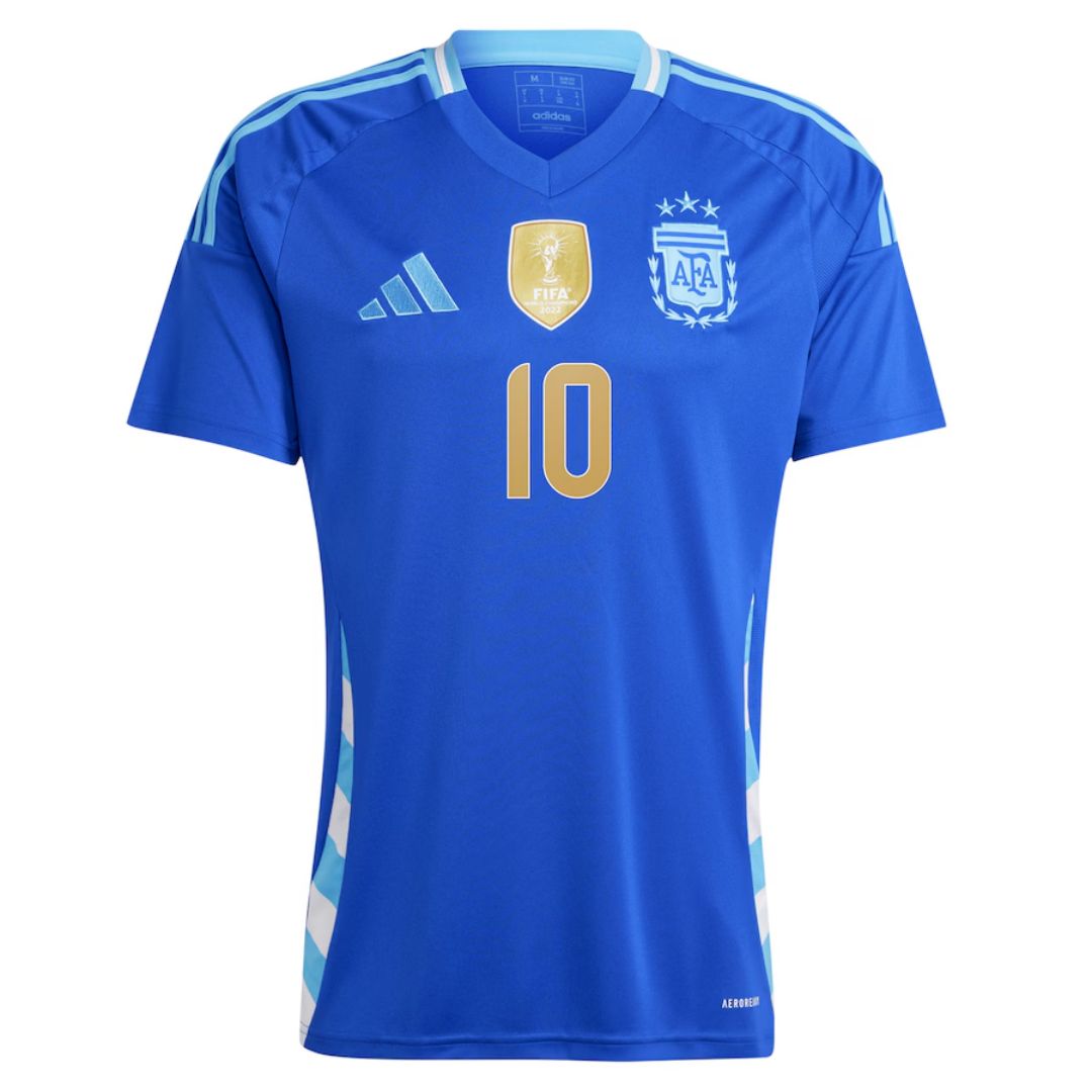 Messi #10 Argentina Away 2024 Copa America Cup Jersey