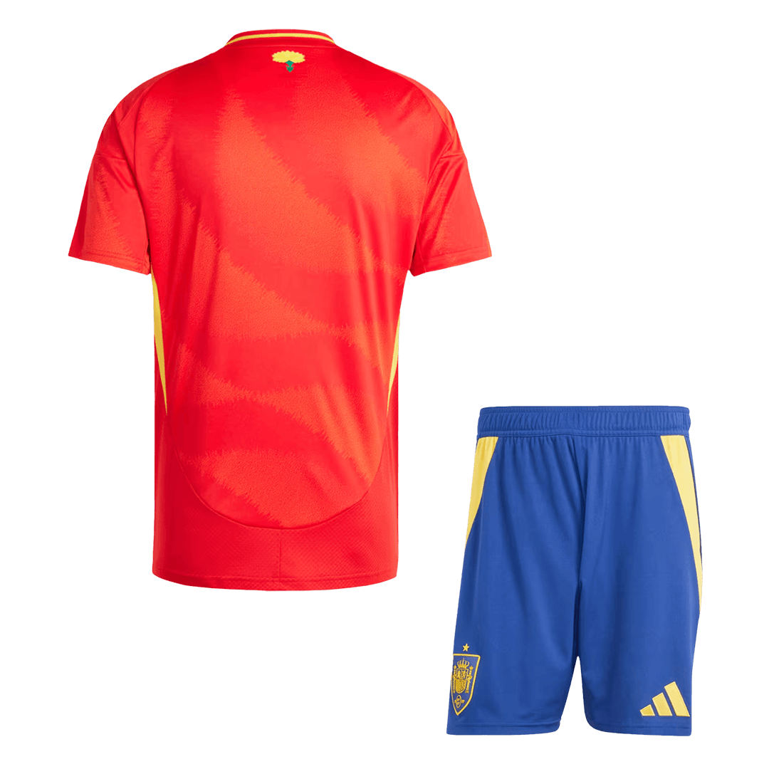 Spain Home Soccer Kit 24 Euro Cup Jersey