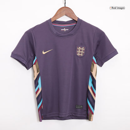 Kids England Away Soccer Kit 2024 Euro Cup Jersey