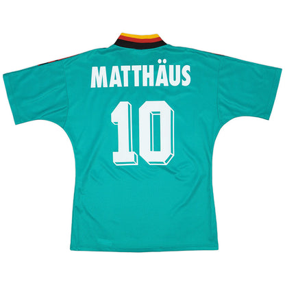Matthaus #10 Retro Germany Away Jersey 1994