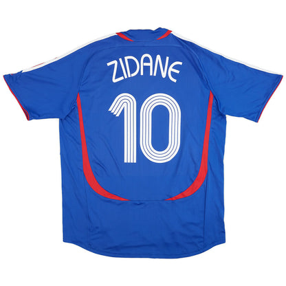 ZIDANE #10 Retro France Home Jersey World Cup 2006