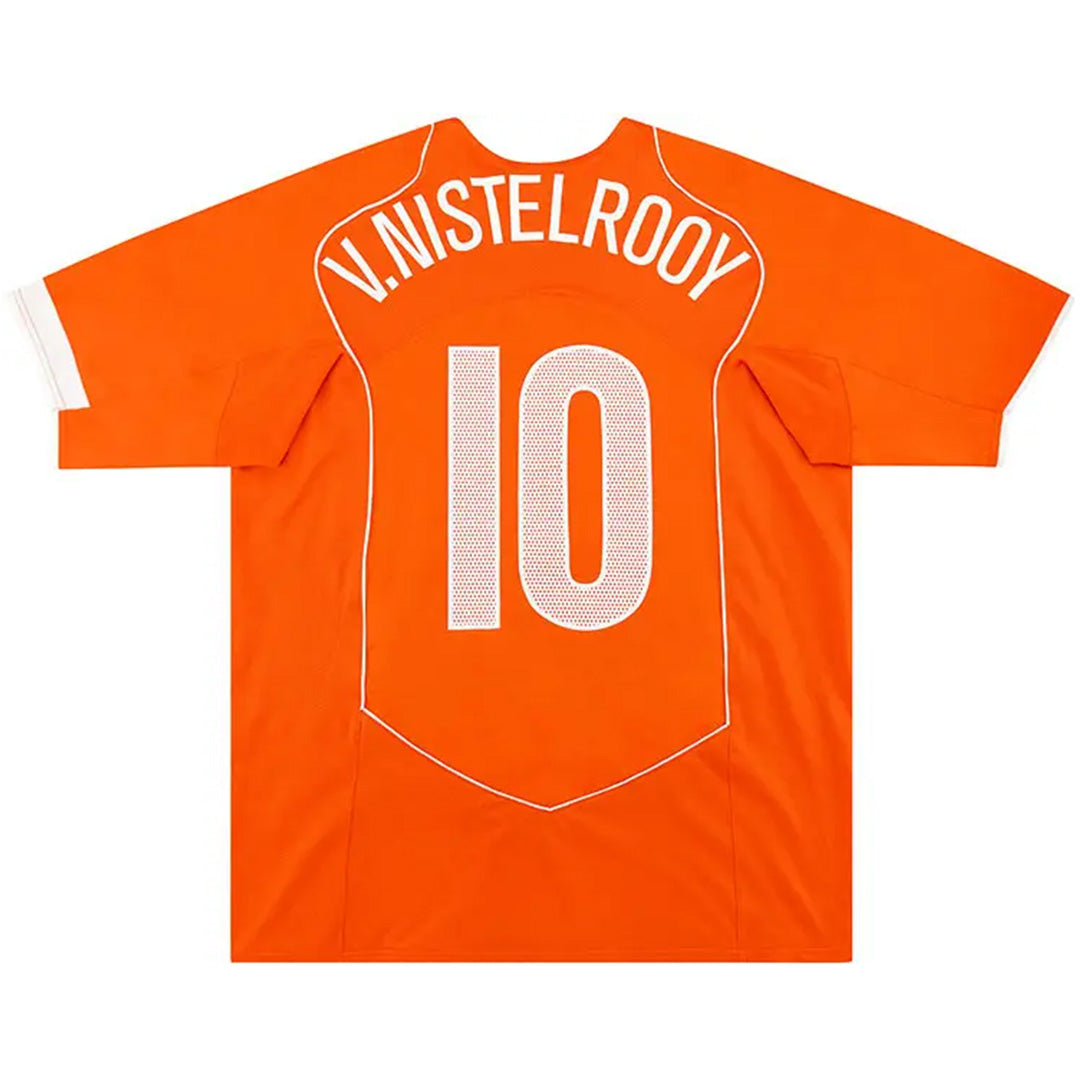 V.NISTELROOY #10 Retro Netherlands Home Jersey 2004 Euro Cup Jersey