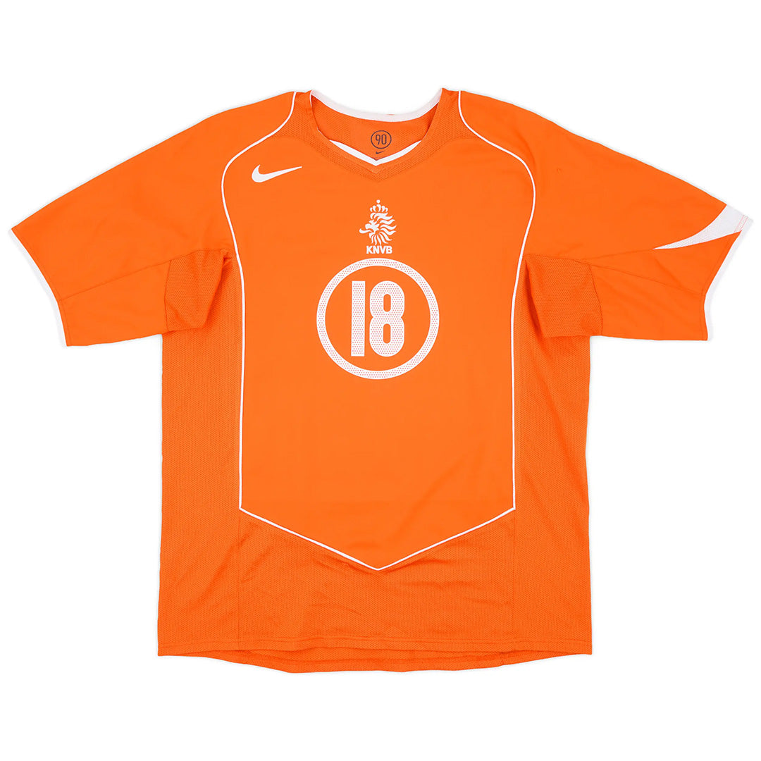 V.PERSIE #18 Retro Netherlands Home Jersey 2004 Euro Cup Jersey