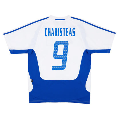 CHARISTEAS #9 Retro Greece Away Jersey 2004 Euro Cup Jersey