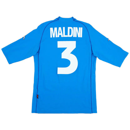 Maldini #3 Retro Italy Home Jersey 2000 Euro Cup Jersey