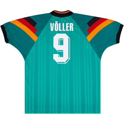 Voller #9 Retro Germany Away Jersey 1992