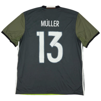 Muller #13 Retro Germany Away Jersey 2016