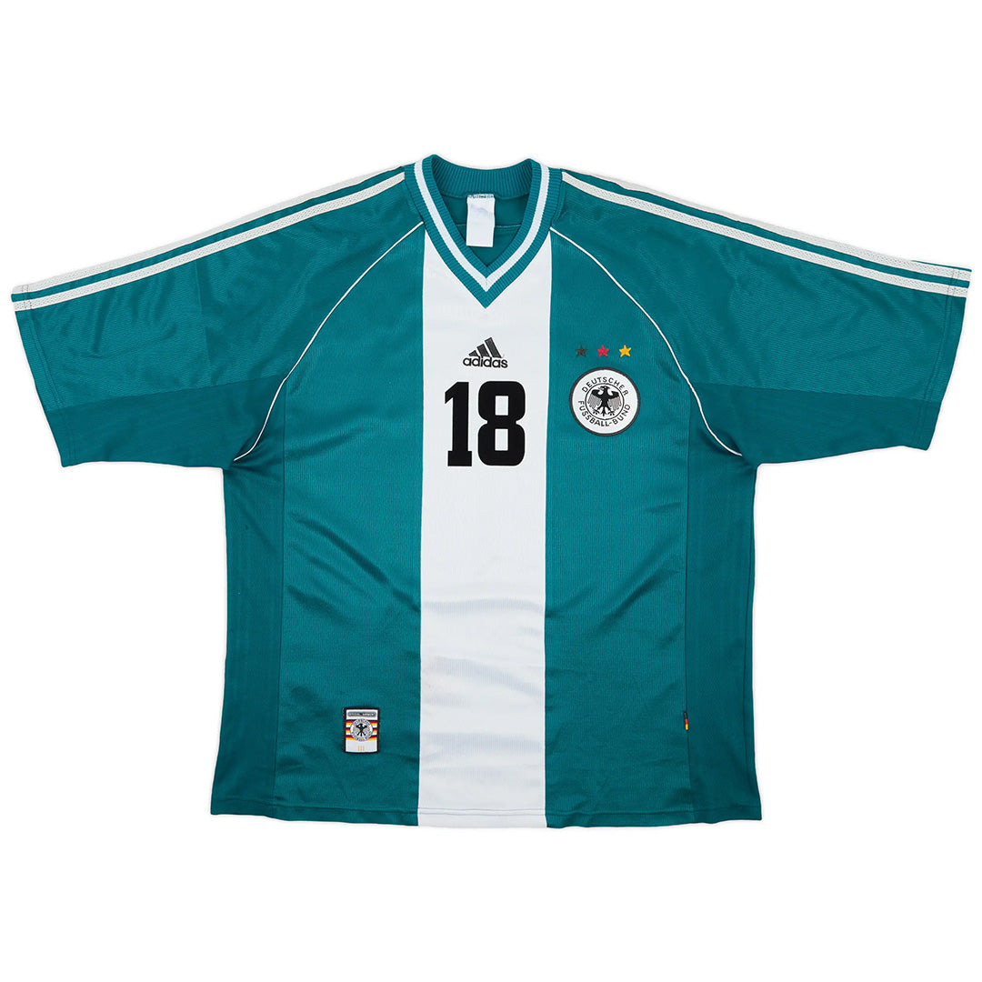 KLINSMANN #18 Retro Germany Away Jersey World Cup 1998