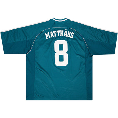 MATTHAUS #8 Retro Germany Away Jersey World Cup 1998