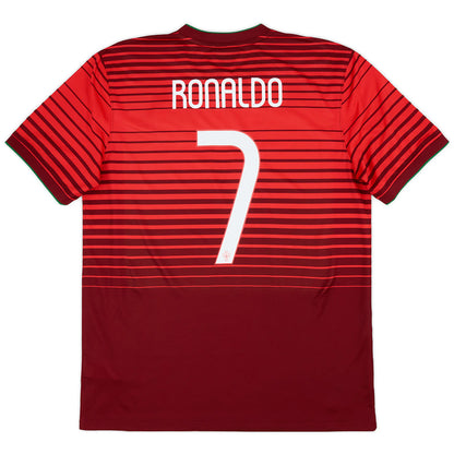 RONALDO #7 Retro Portugal Home Jersey World Cup 2014