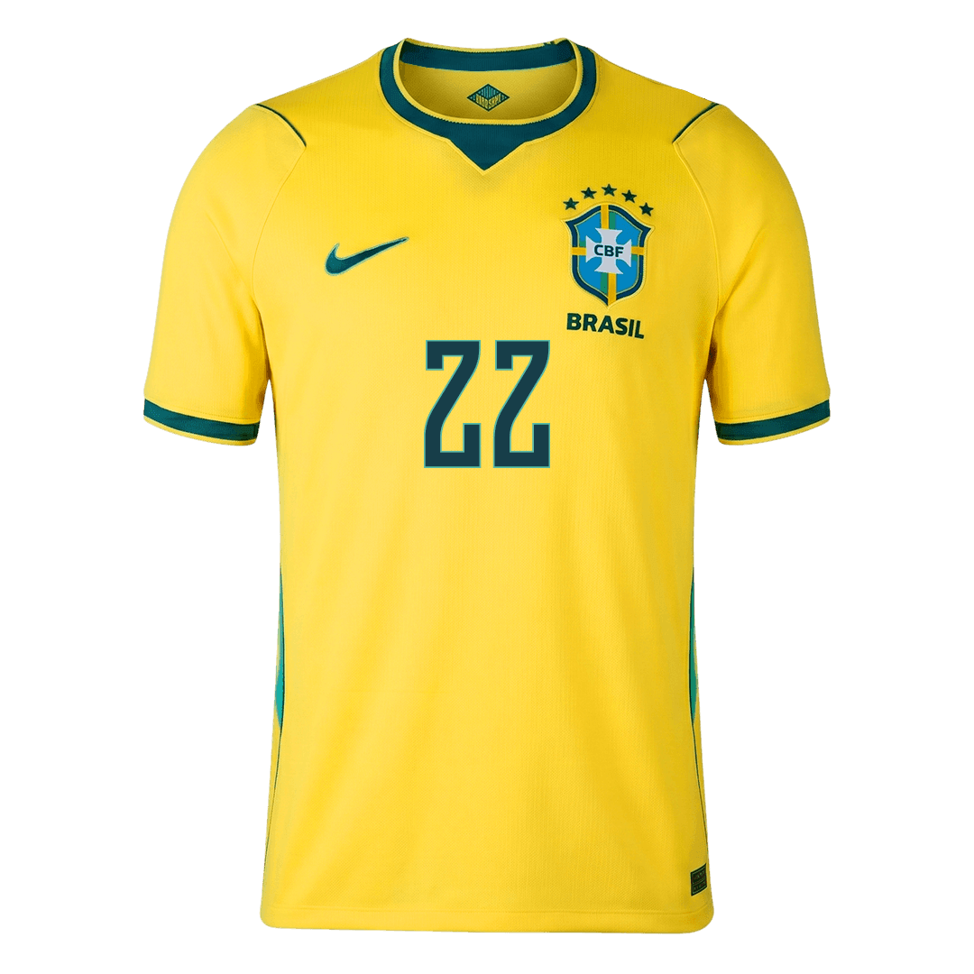 JOÃO PEDRO #22 Brazil Home Soccer Jersey 2026