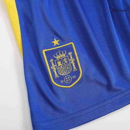 Kids Spain Home Soccer Kit 2024 Euro Cup Jersey