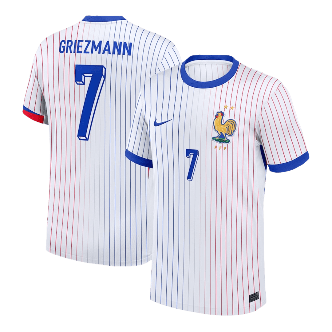 GRIEZMANN #7 France Away Soccer Jersey Euro