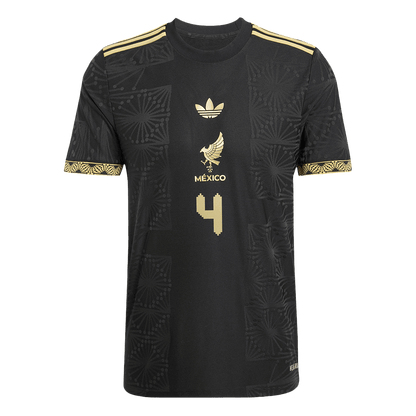 Authentic E.ÁLVAREZ #4 Mexico Third Away Soccer Jersey 2025 - Gold Cup
