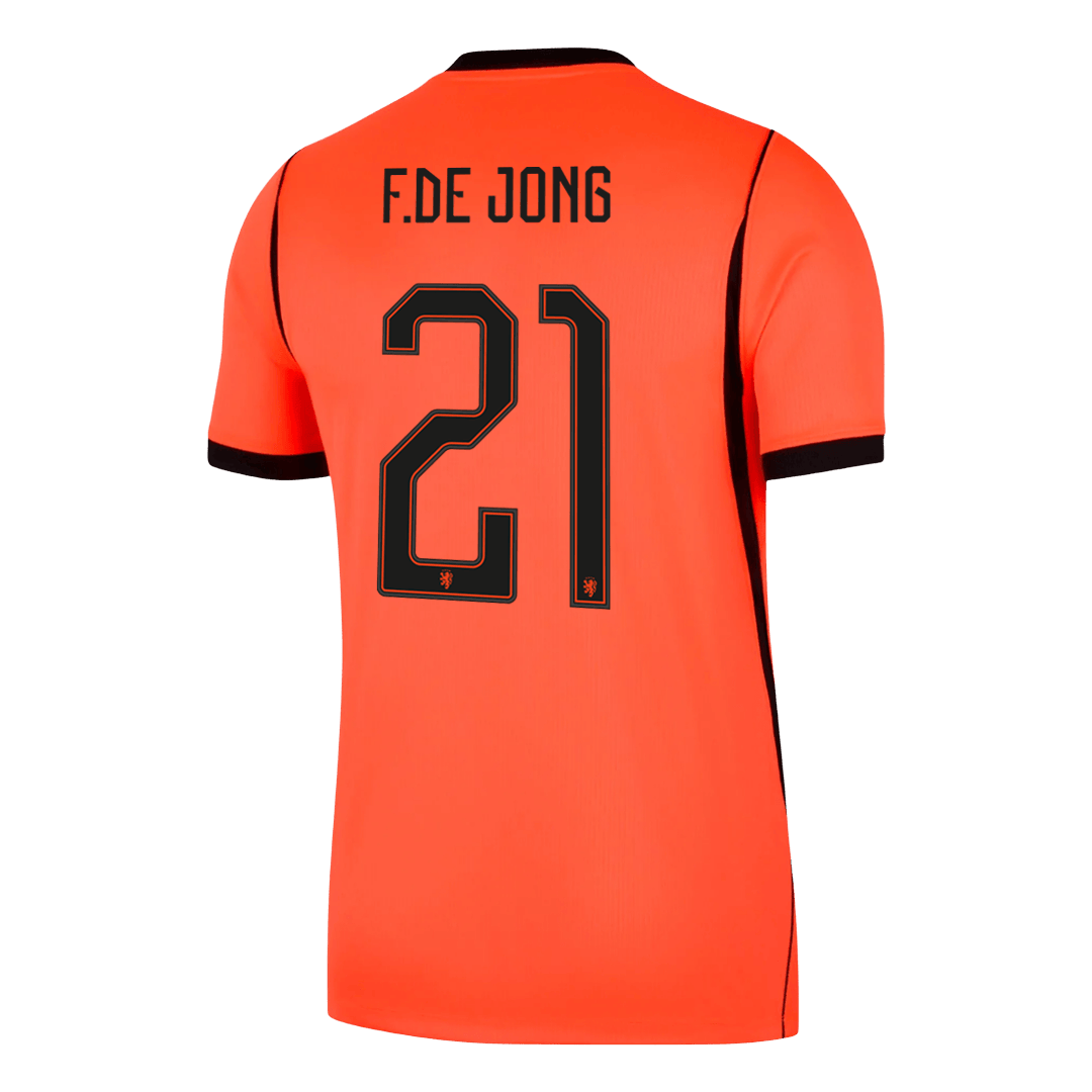 F.DE JONG #21 Netherlands Home Soccer Jersey 2026