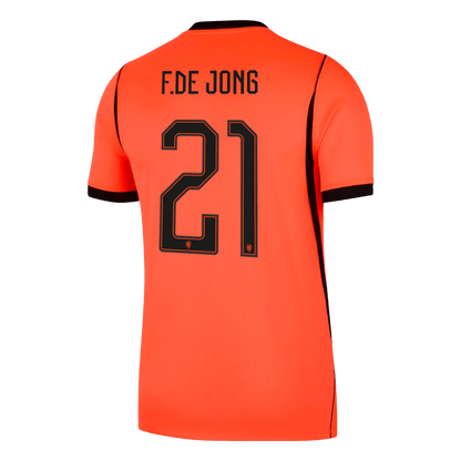 F.DE JONG #21 Netherlands Home Soccer Jersey 2026