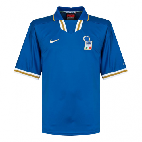 Maldini #5 Retro Italy Home Jersey 1996 Euro Cup Jersey