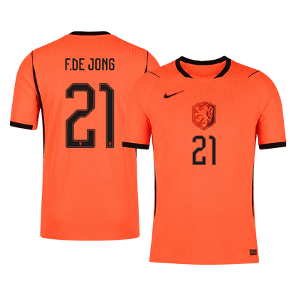 F.DE JONG #21 Netherlands Home Soccer Jersey 2026 Player Version