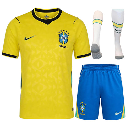 Brazil Home Full Soccer Kit 2026 World Cup Jersey