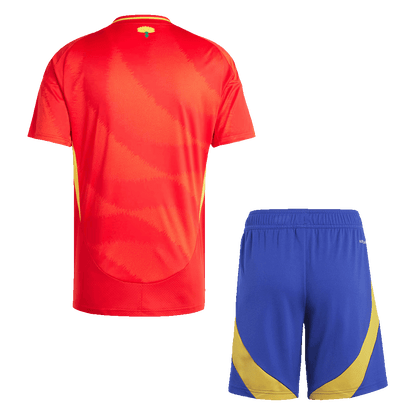 Spain Home Soccer Jersey Kit(Jersey+Shorts) Euro
