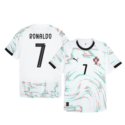 Authentic RONALDO #7 Portugal Away Soccer Jersey 2025