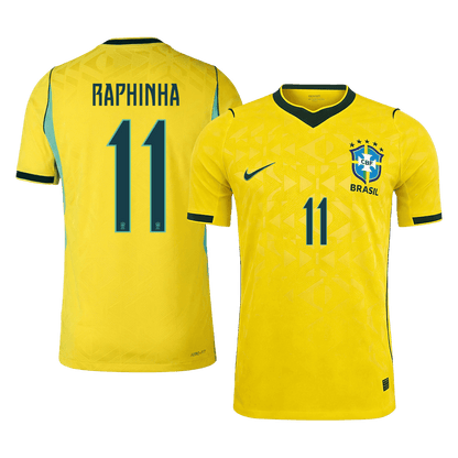 RAPHINHA #11 Brazil Home Soccer Jersey 2026 Player Version