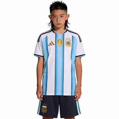 Kids Argentina Home 2026 World Cup Soccer Kit