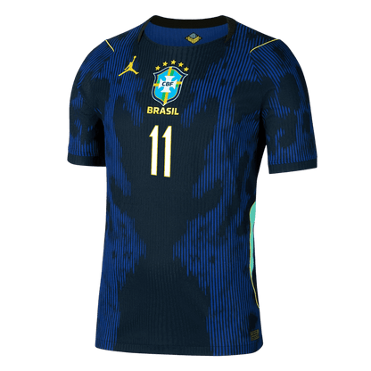 RAPHINHA #11 Brazil Away Soccer Jersey 2026 Player Version
