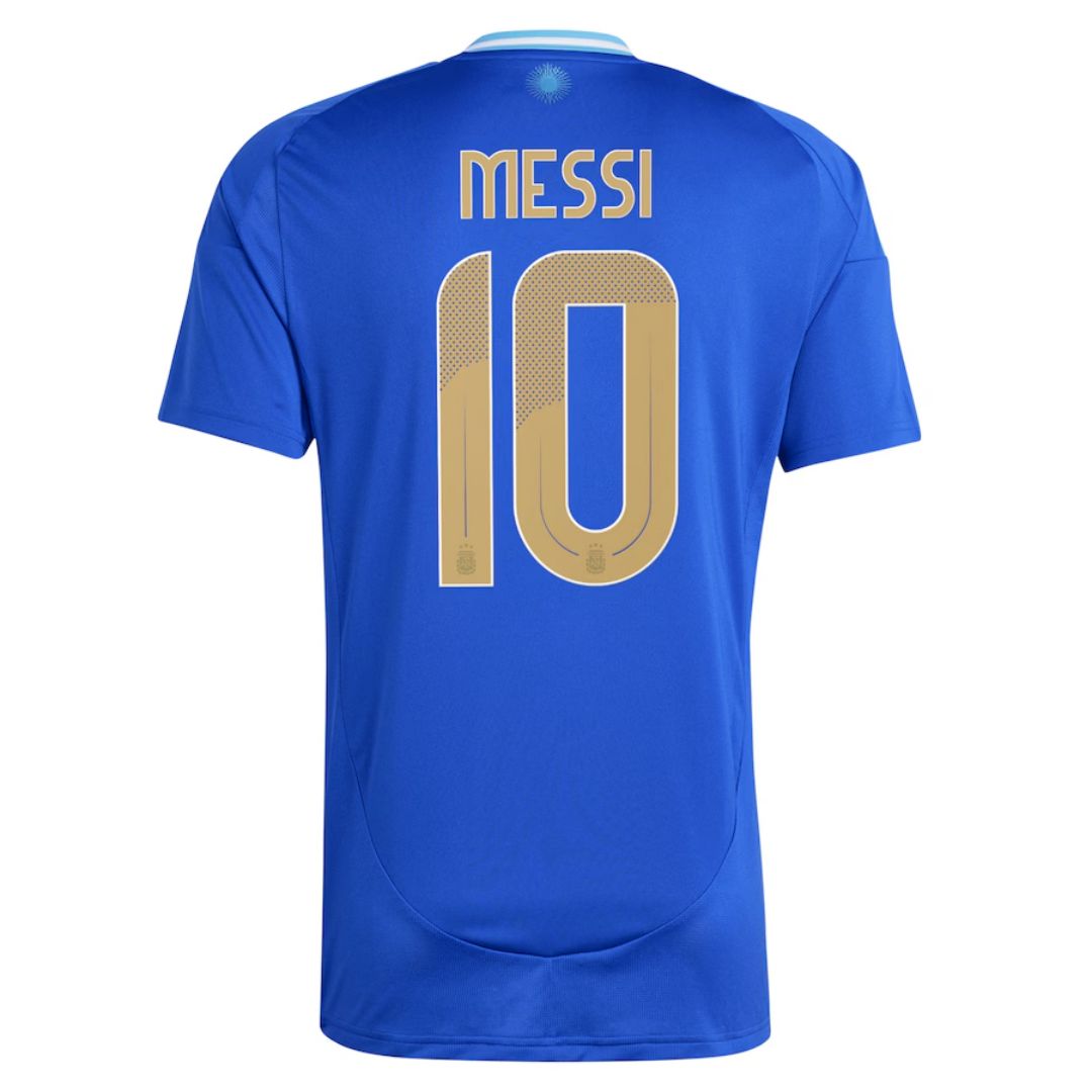 Messi #10 Argentina Away 2024 Copa America Cup Jersey