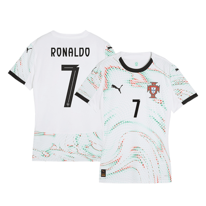 Women's RONALDO #7 Portugal Away Soccer Jersey 2025