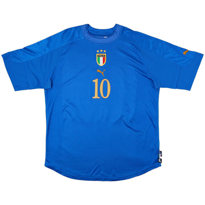 TOTTI #10 Retro Italy Home Jersey 2004 Euro Cup Jersey