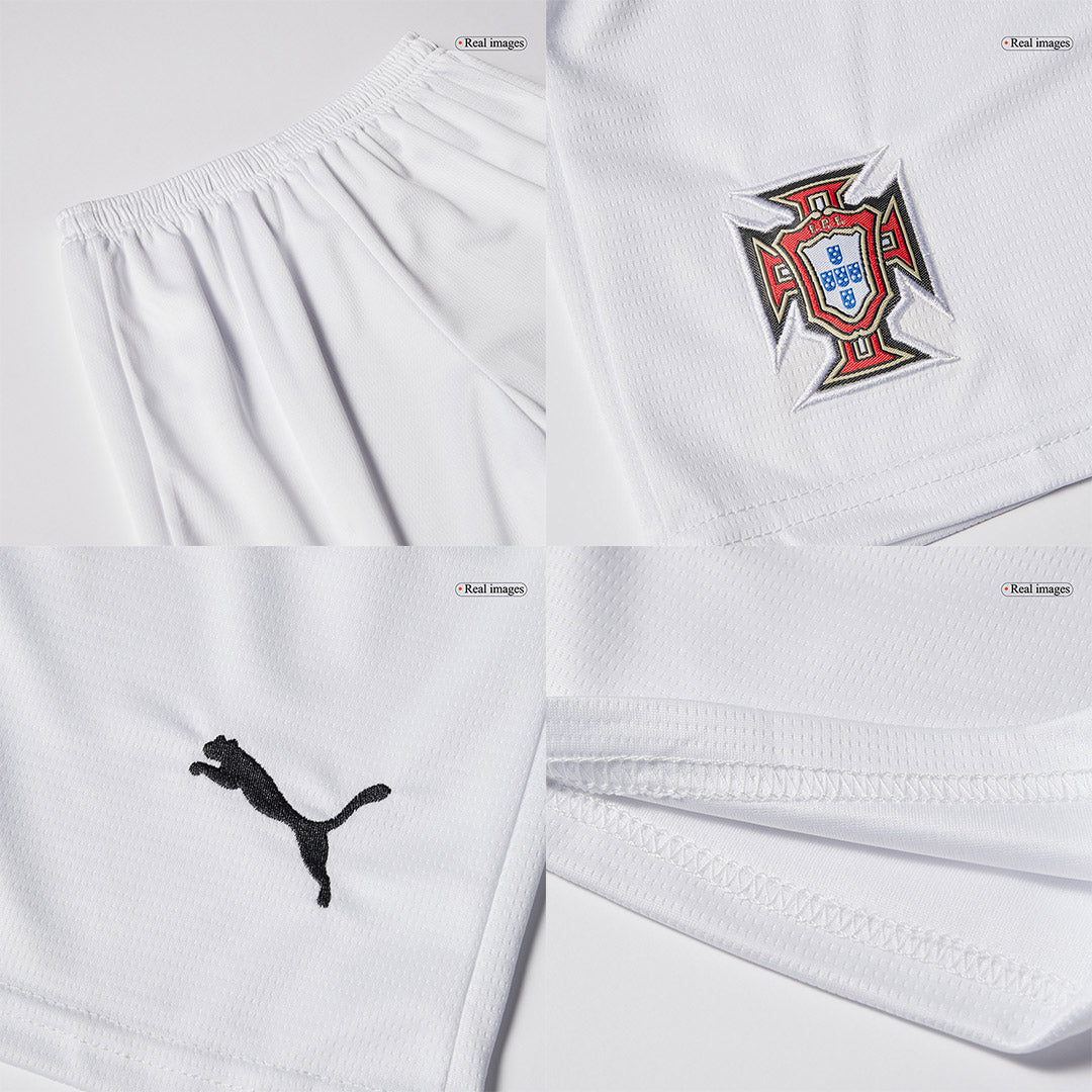 Kids Portugal Away Soccer Kit 25