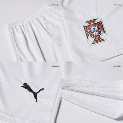 Kids Portugal Away Soccer Kit 25