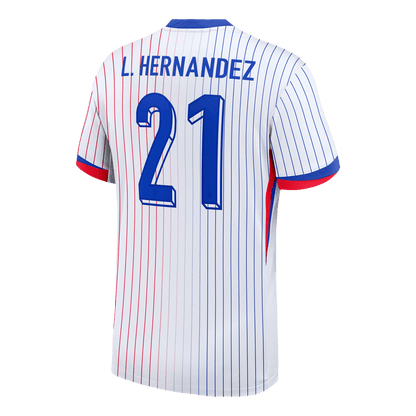 L.HERNANDEZ #21 France Away Soccer Jersey