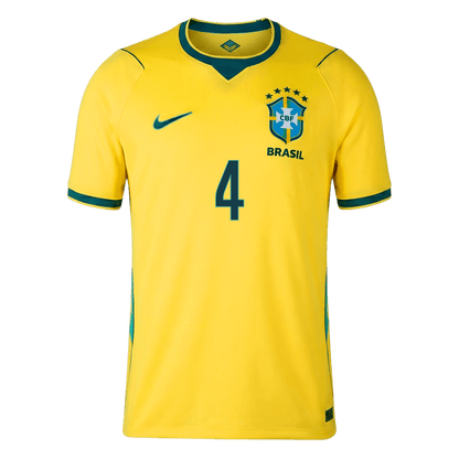 MARQUINHOS #4 Brazil Home Soccer Jersey 2026