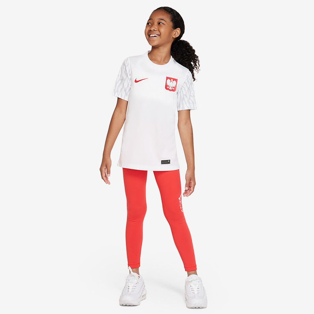 Nike Poland 2023 Kids Dri-Fit Football SS Home Top
