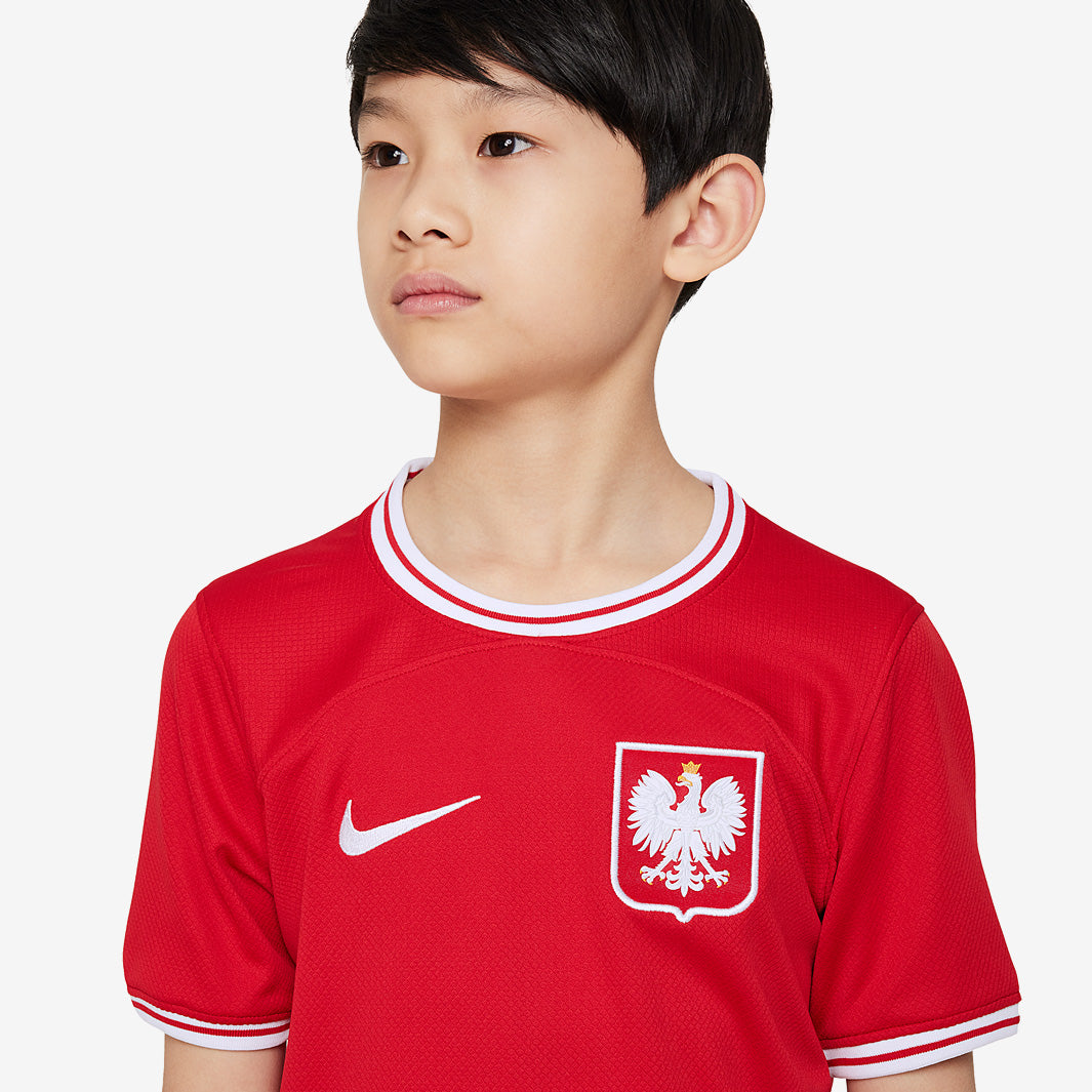 Nike Poland 2023 Dri-Fit Kids SS Away Shirt
