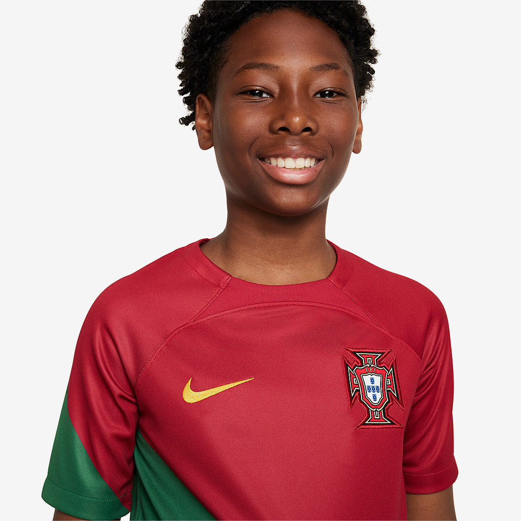 Nike Portugal Kids 2023 Dri-Fit SS Home Shirt