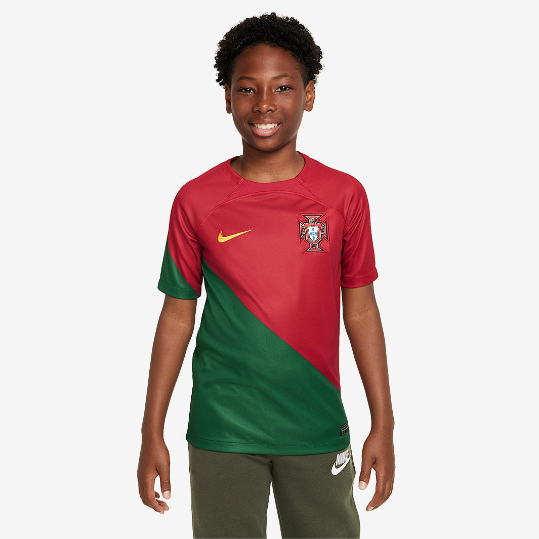 Nike Portugal Kids 2023 Dri-Fit SS Home Shirt