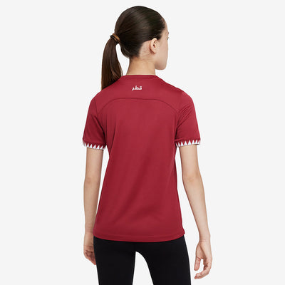 Nike Qatar 2023 Kids Dri-Fit SS Home Shirt