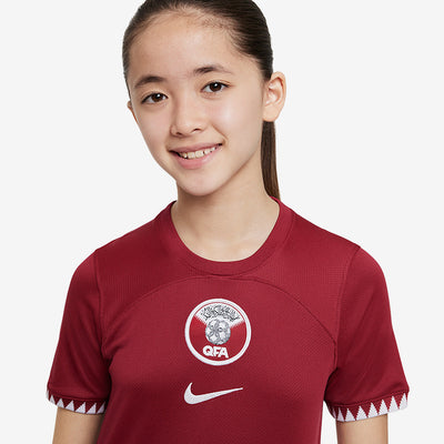 Nike Qatar 2023 Kids Dri-Fit SS Home Shirt