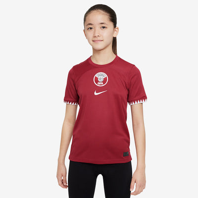 Nike Qatar 2023 Kids Dri-Fit SS Home Shirt