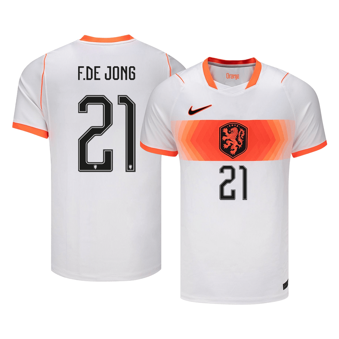 F.DE JONG #21 Netherlands Away Soccer Jersey 2026