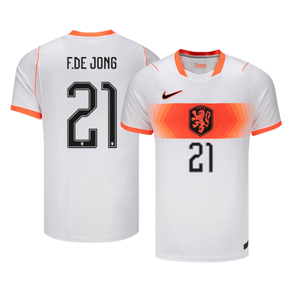 F.DE JONG #21 Netherlands Away Soccer Jersey 2026