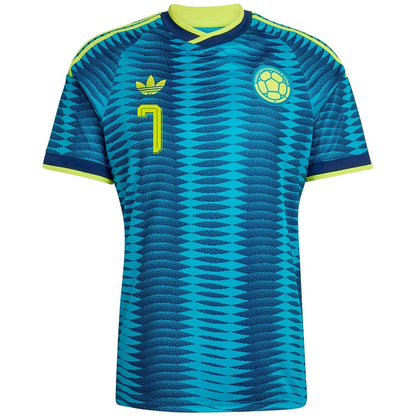 Luis DIAZ #7 Colombia Away 2026 World Cup Jersey