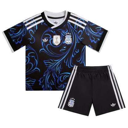 Kids Argentina Away 2026 World Cup Soccer Kit