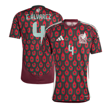 E.ÁLVAREZ #4 Mexico Home Soccer Jersey Copa America